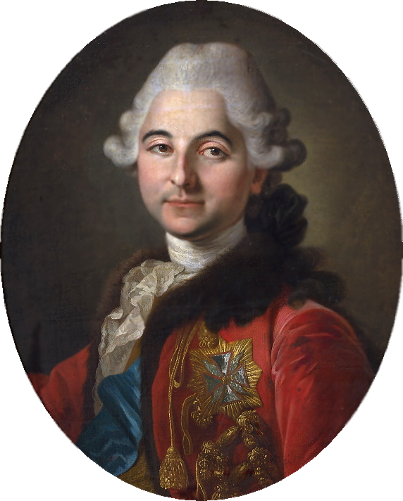 Portrait of Stanisław Augustus Poniatowski, vintage artwork by Per Krafft the Elder, 12x8" (A4) Poster