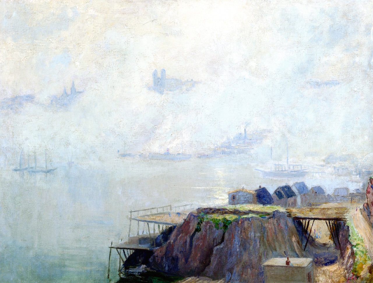 Lifting Fog, St. John's, Newfoundland by Maurice Cullen,A3(16x12")Poster