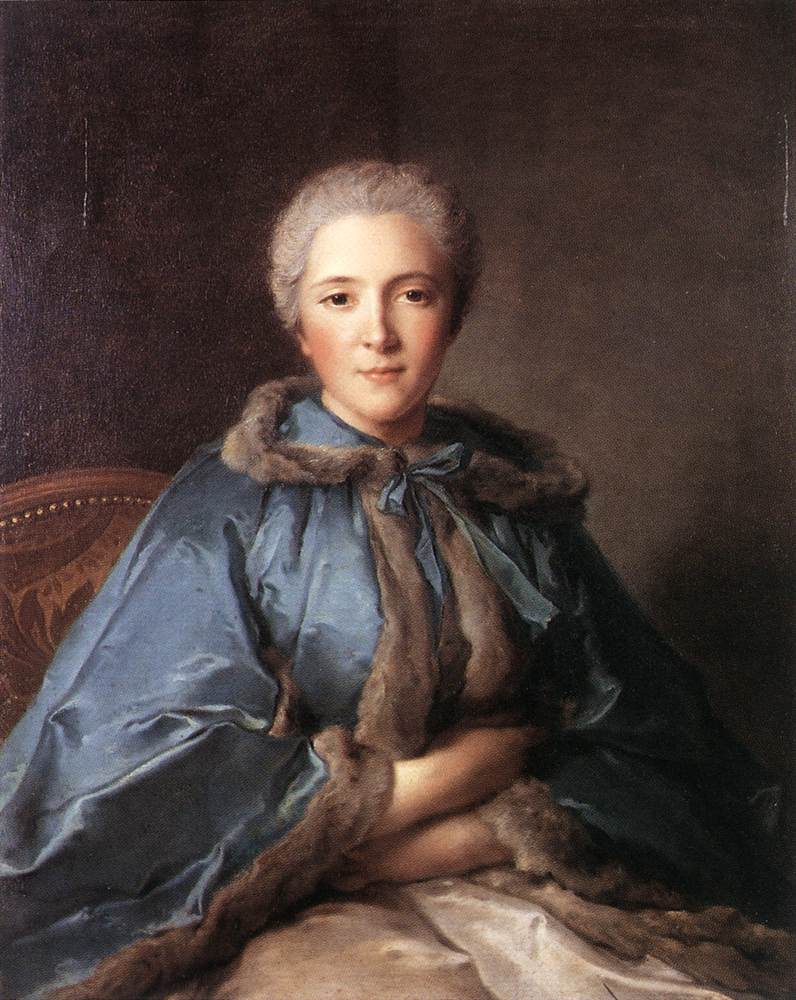 Comtesse de Tillières, vintage artwork by Jean-Marc Nattier, 12x8" (A4) Poster