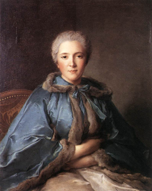 Comtesse de Tillières, vintage artwork by Jean-Marc Nattier, 12x8" (A4) Poster