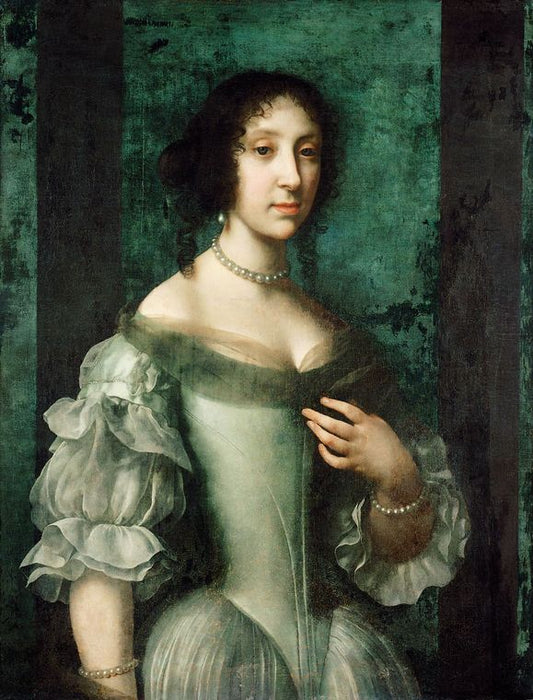 Archduchess Claudia Felicitas, vintage artwork by Carlo Dolci, 12x8" (A4) Poster