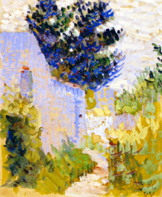 The Trail behind the House, vintage artwork by Louis Hayet, 12x8" (A4) Poster