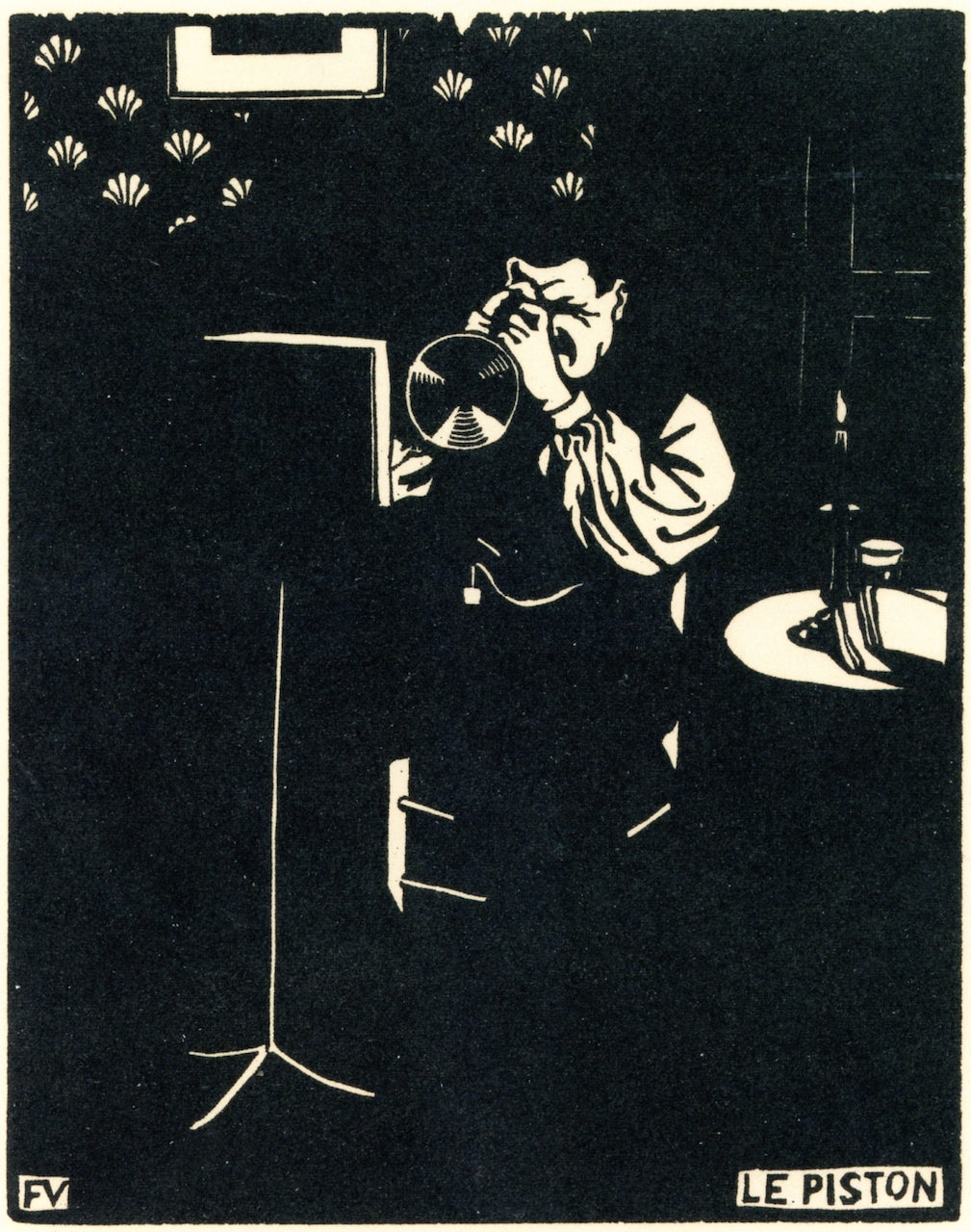 The Cornet by Felix Vallotton,A3(16x12")Poster