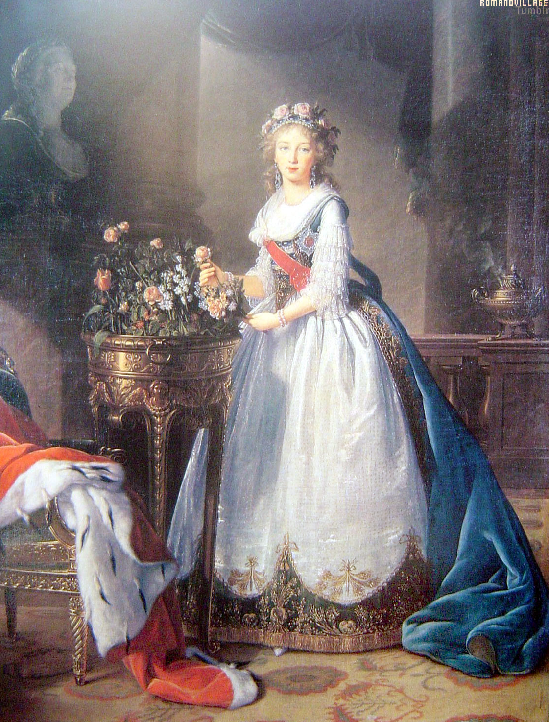 Grand Duchess Elisabeth, vintage artwork by Élisabeth Vigee-Lebrun, 12x8" (A4) Poster