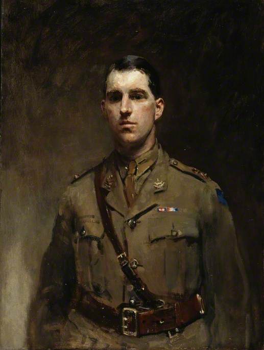 Commander A. W. Buckle, vintage artwork by Ambrose McEvoy, 12x8" (A4) Poster