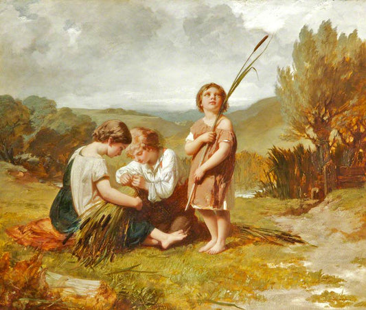 Rush Gatherers, vintage artwork by Henry Le Jeune, A3 (16x12") Poster Print