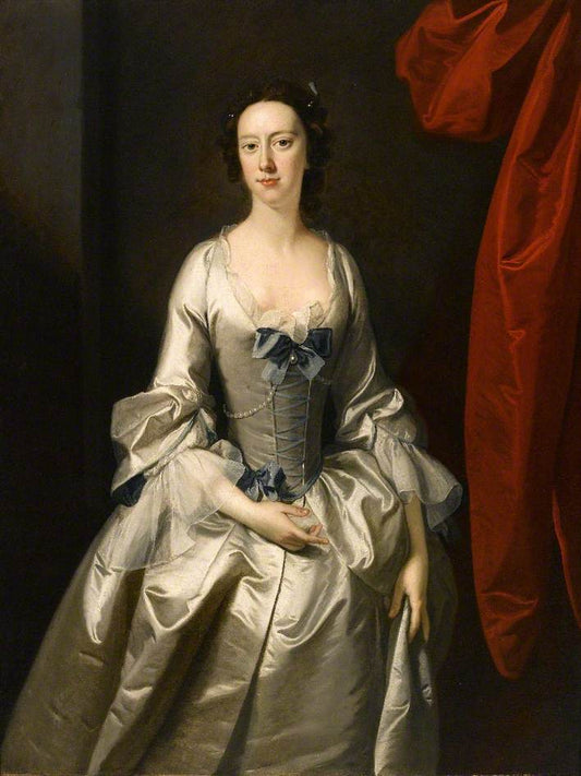 Anne van Keppel, Countess of Albemarle, vintage artwork by Thomas Hudson, 12x8" (A4) Poster