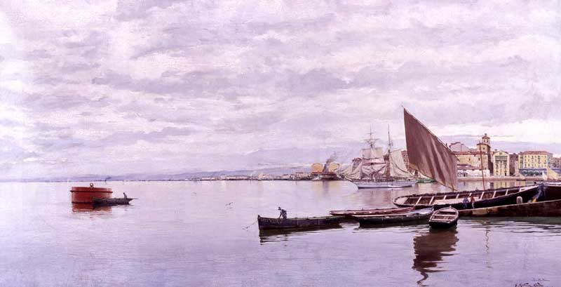Puerto de Santander by Juan Martinez Abades,A3(16x12")Poster