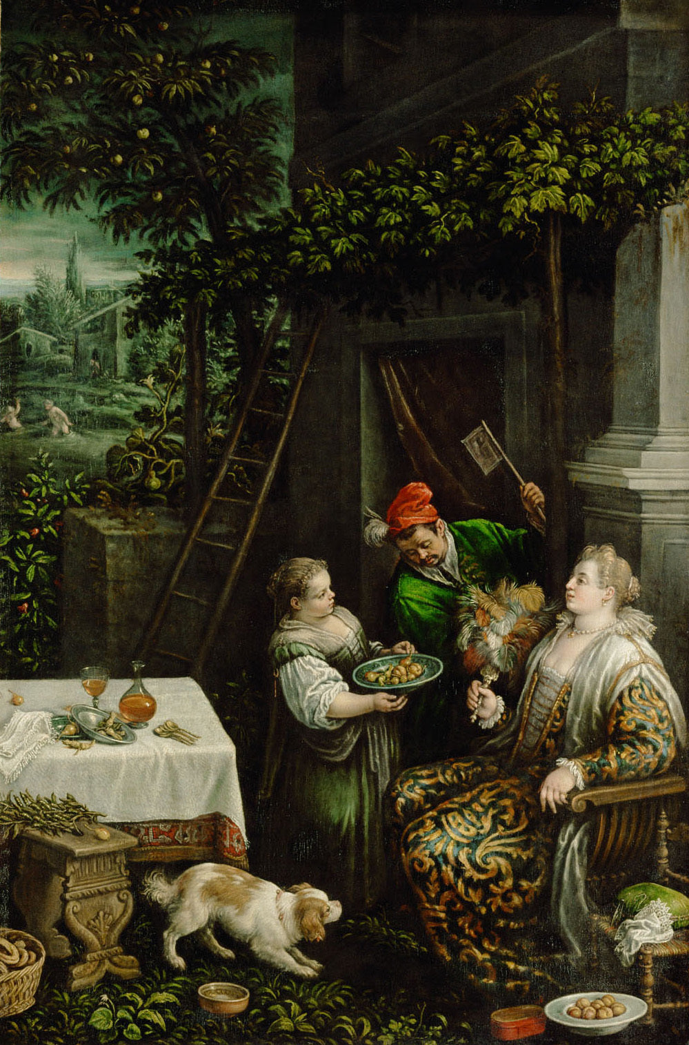 Summer (July), vintage artwork by Leandro Bassano, 12x8" (A4) Poster