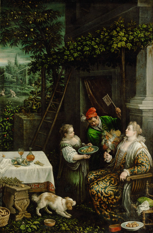 Summer (July), vintage artwork by Leandro Bassano, 12x8" (A4) Poster