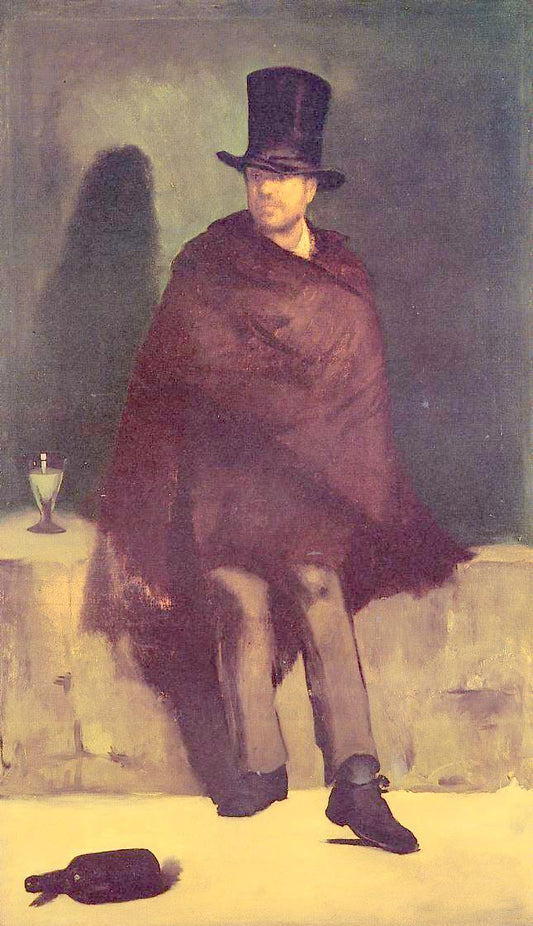 The Absinthe Drinker, vintage artwork by Édouard Manet, 12x8" (A4) Poster