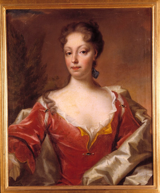 Margareta Fredrika Bonde, vintage artwork by Georg Desmarees, 12x8" (A4) Poster