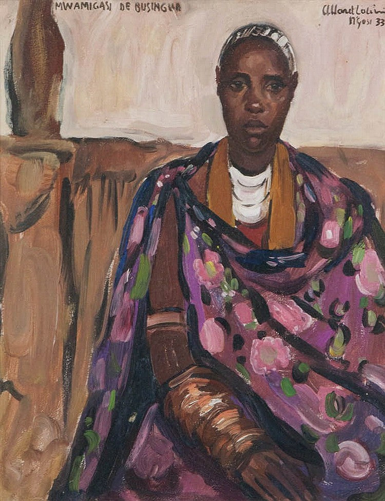 Mwamigasi de Busingha, vintage artwork by Fernand Allard l'Olivier, 12x8" (A4) Poster