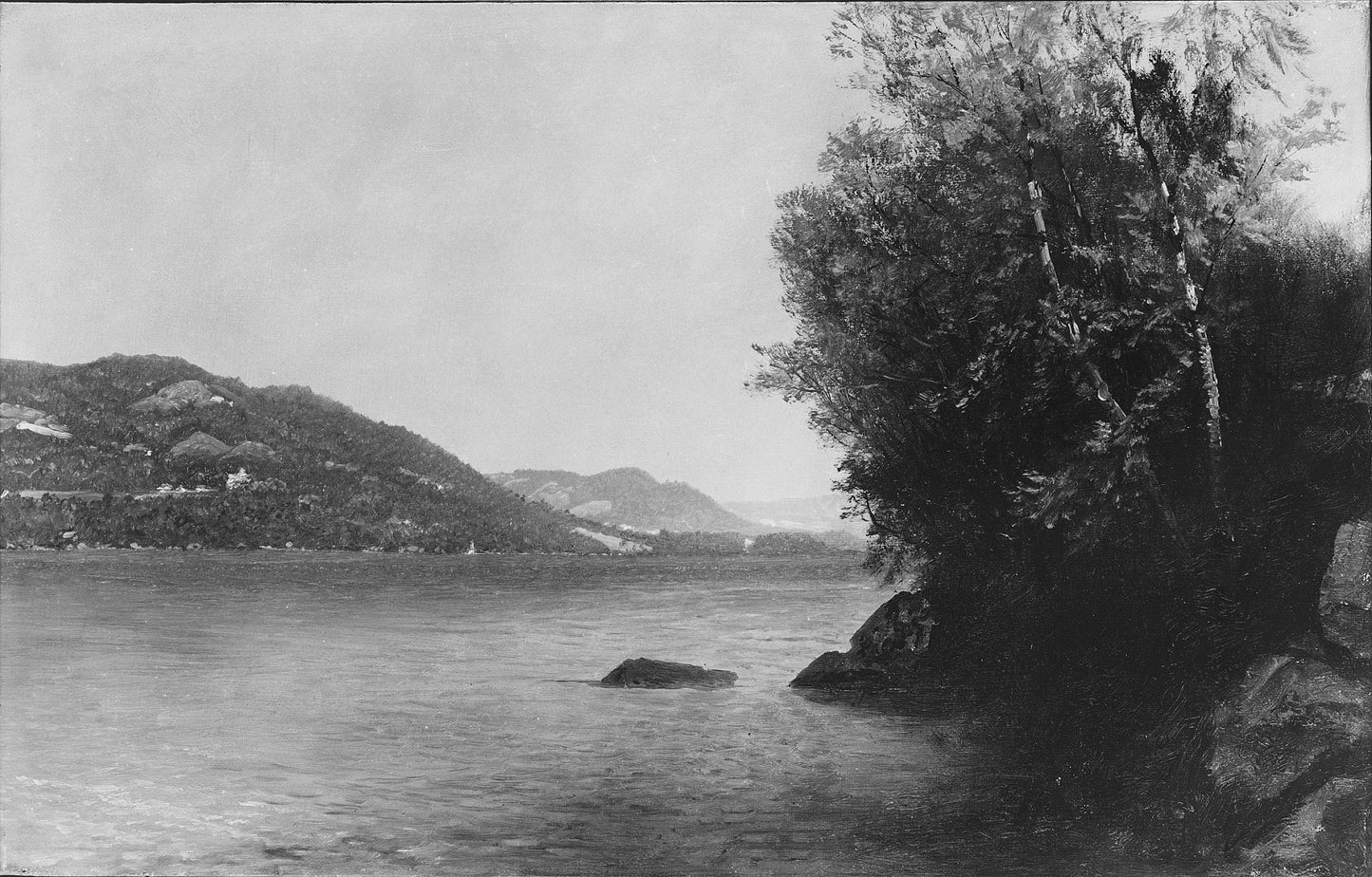 Lake George, A Reminiscence, vintage artwork by John Frederick Kensett, A3 (16x12") Poster Print