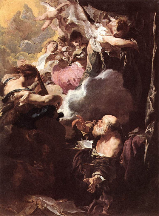 The Ecstasy of Saint Paul, vintage artwork by Johann Liss, 12x8" (A4) Poster
