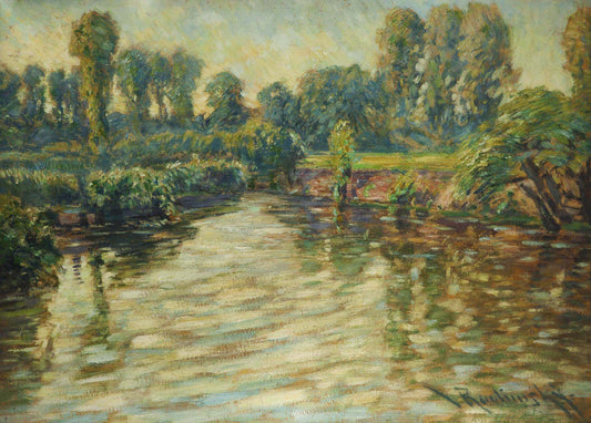 A Motif from Kolín Area, vintage artwork by Václav Radimský, 12x8" (A4) Poster