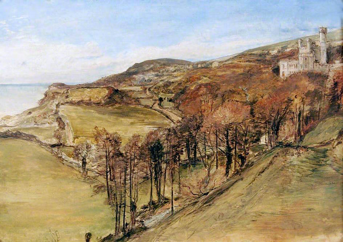Mount Edgecombe, Devonshire, vintage artwork by Edward Thomas Daniell, A3 (16x12