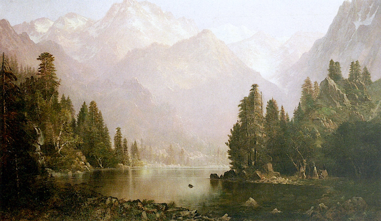 Donner Lake, vintage artwork by Edwin Deakin, 12x8" (A4) Poster