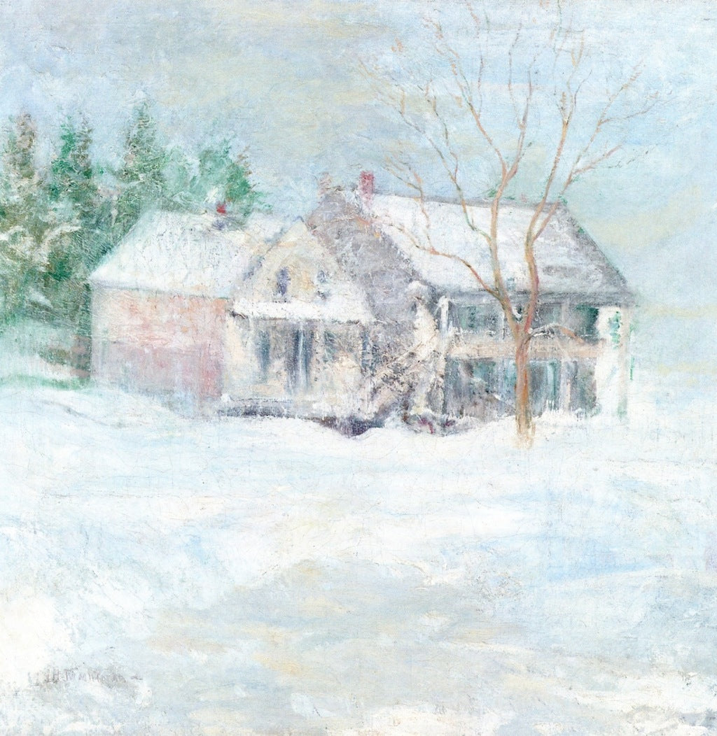 Brush House, vintage artwork by John Twachtman, 12x8" (A4) Poster