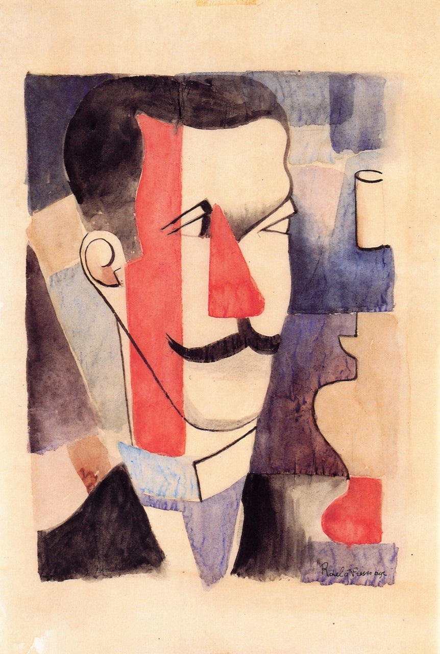 Study for , vintage artwork by Roger de la Fresnaye, 12x8" (A4) Poster