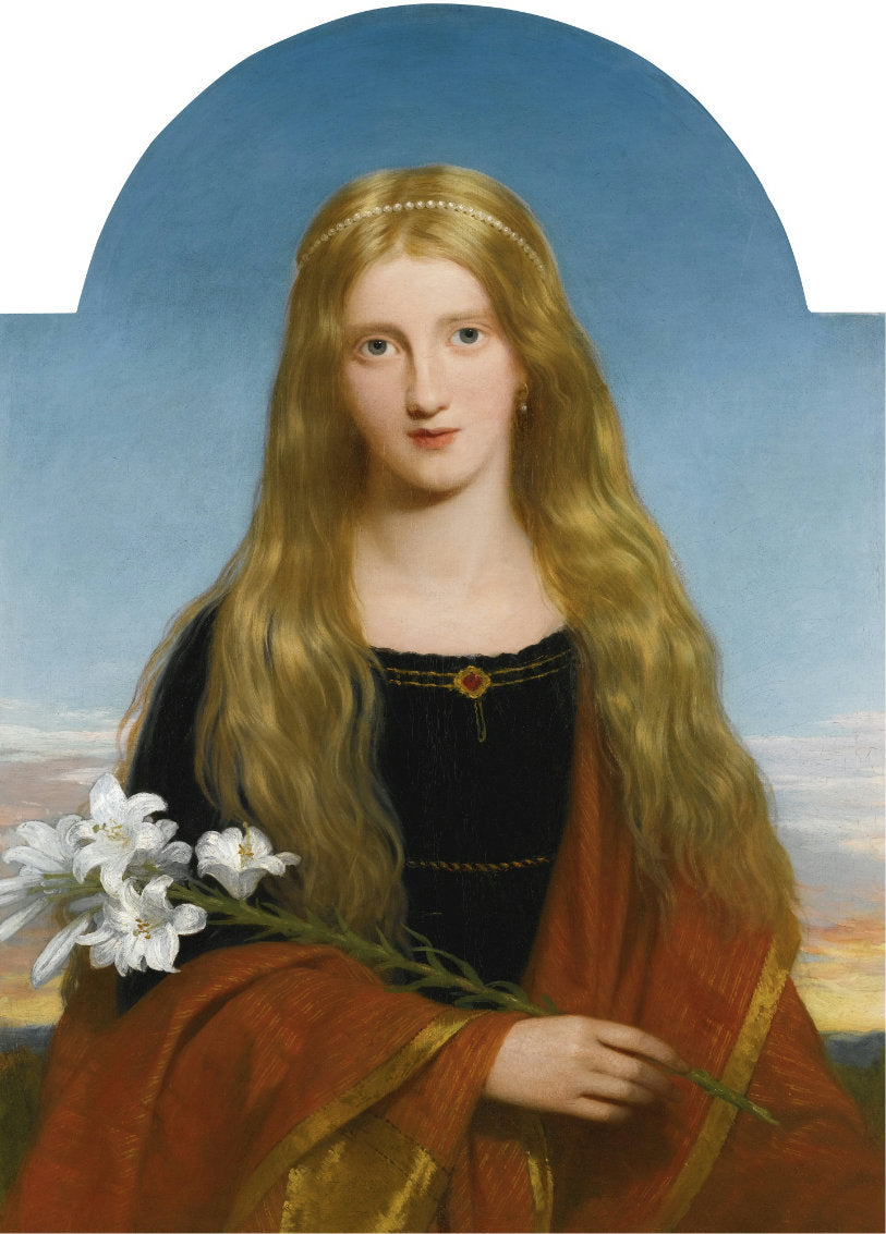 Portrait of Miss Bury, vintage artwork by Sir Charles Lock Eastlake, RA, A3 (16x12") Poster Print