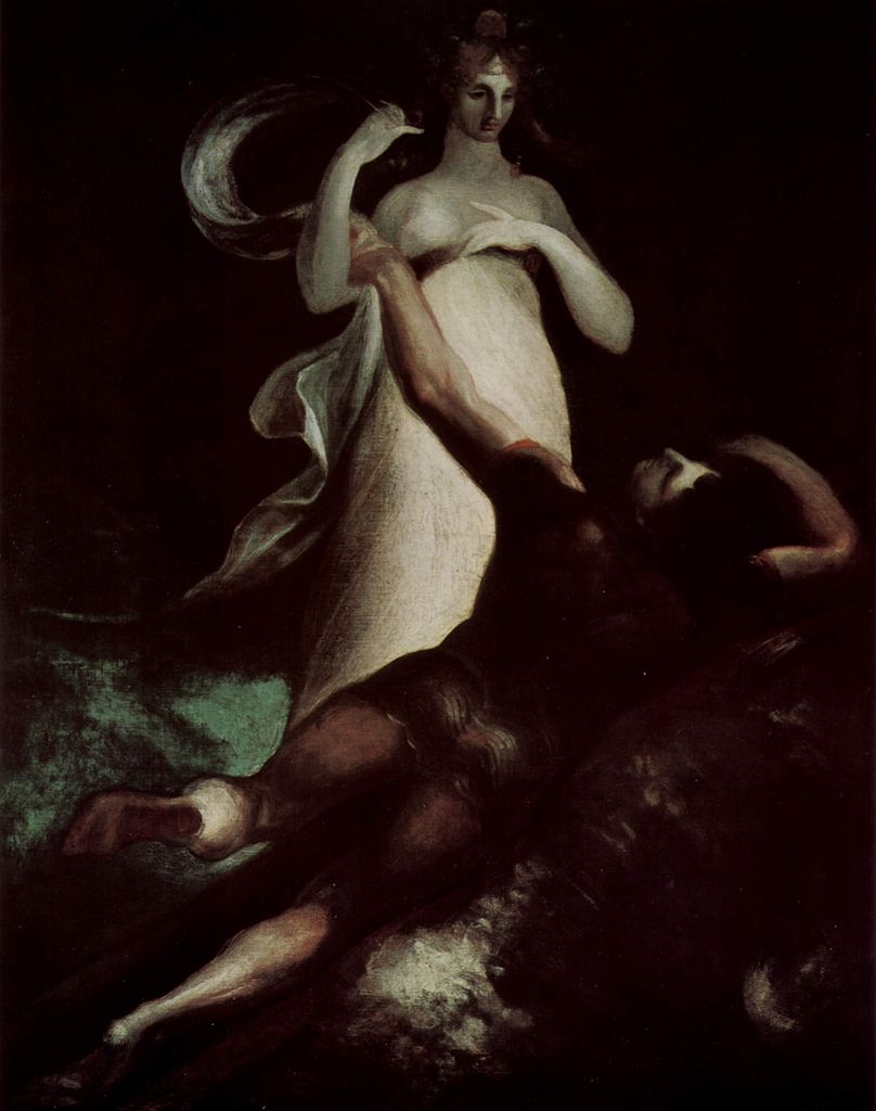 The shipwreck of Odysseus, vintage artwork by Johann Heinrich Füseli, 12x8" (A4) Poster