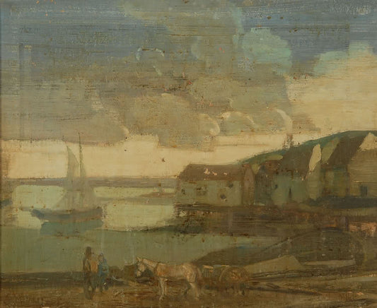 Provincetown Coast, vintage artwork by Richard Edward Miller, 12x8" (A4) Poster
