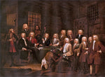 The Gaols Committee, vintage artwork by William Hogarth, 12x8" (A4) Poster