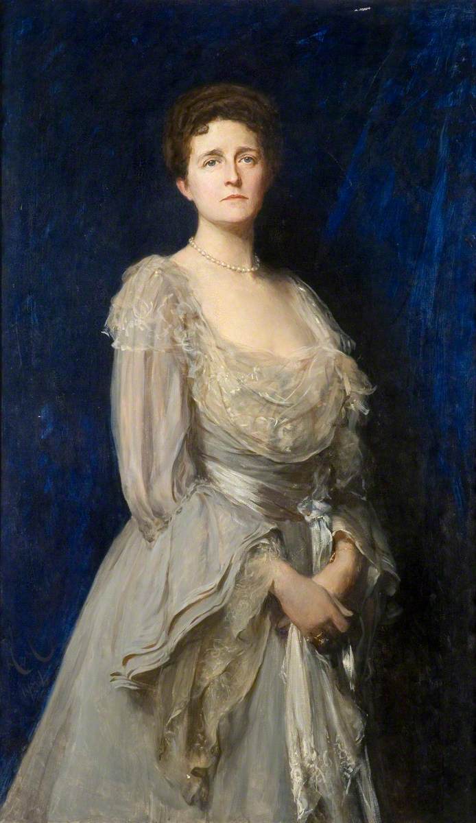 Mrs Edwin Tate, vintage artwork by Hubert von Herkomer, 12x8" (A4) Poster