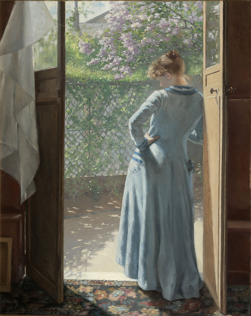 At the studio door by Eva Fredrika Bonnier,A3(16x12")Poster