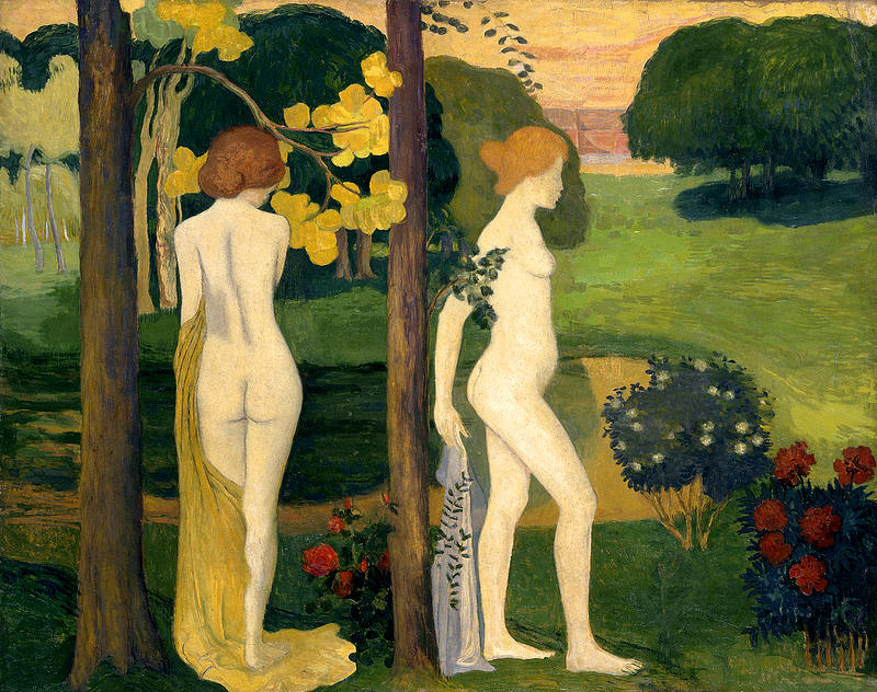 Two Nudes in a Landscape by Aristide Maillol,A3(16x12")Poster
