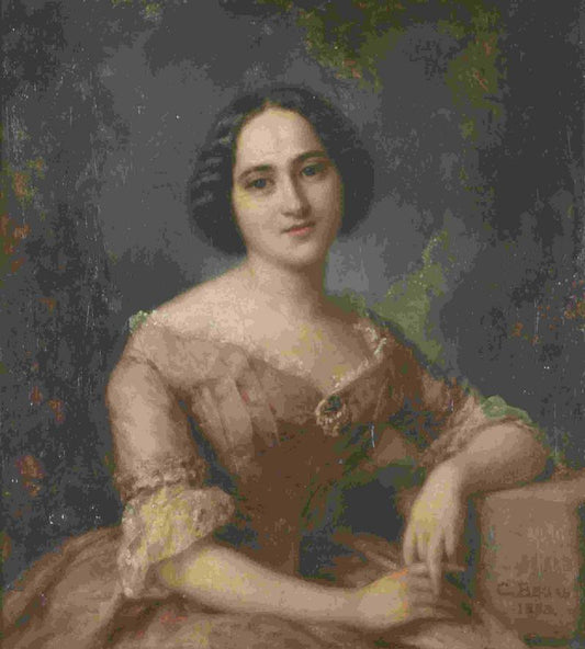 Marie-Elise Beerend, vintage artwork by Carl Joseph Begas, A3 (16x12") Poster Print