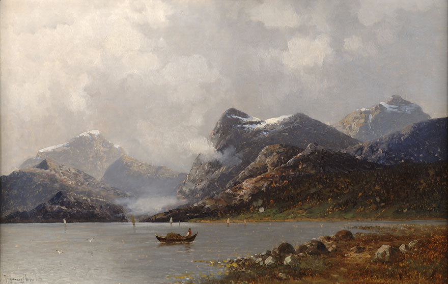 Fjord Landscape by Johann Jungblut,A3(16x12")Poster