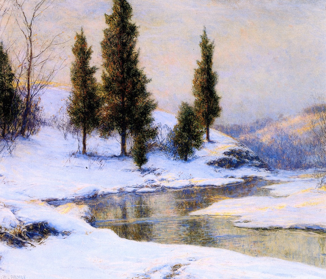 The Mohawk Valley, vintage artwork by Walter Launt Palmer, 12x8" (A4) Poster