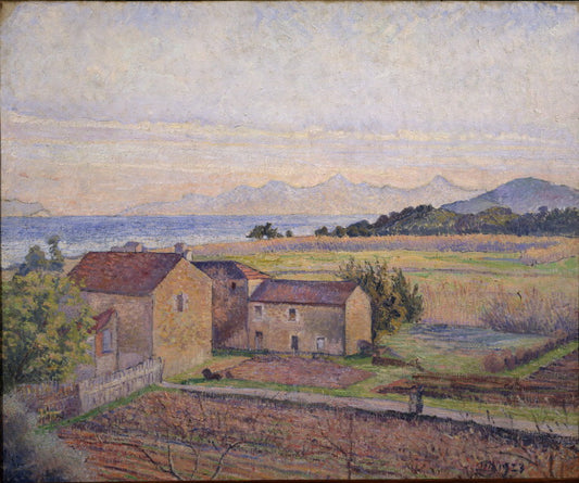 Rade de Bormes, vintage artwork by Lucien Pissarro, 12x8" (A4) Poster