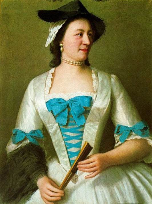 Lady Tyrell, vintage artwork by Jean-Étienne Liotard, 12x8" (A4) Poster