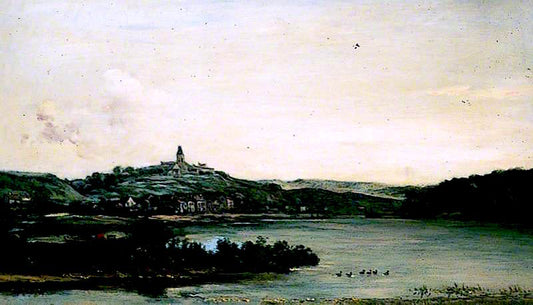 Herblay, France, vintage artwork by Charles-François Daubigny, A3 (16x12") Poster Print