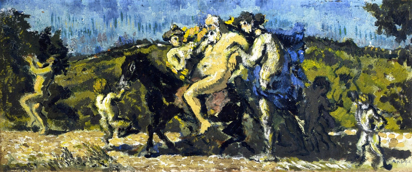 The Drunken Silenus on a Donkey by Ker Xavier Roussel,A3(16x12")Poster