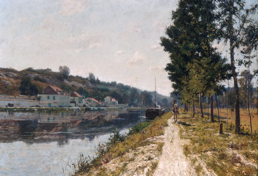 The Banks of the Loing, vintage artwork by William Lamb Picknell, 12x8" (A4) Poster
