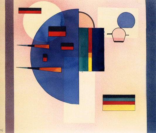 Calmed, vintage artwork by Wassily Kandinsky, 12x8" (A4) Poster
