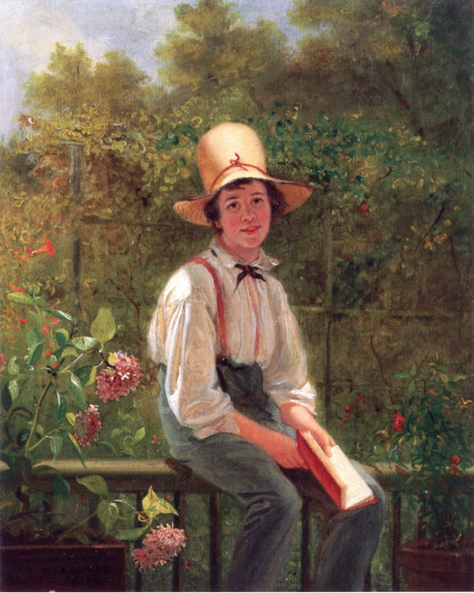Leisure Hours, vintage artwork by William Sidney Mount, A3 (16x12") Poster Print