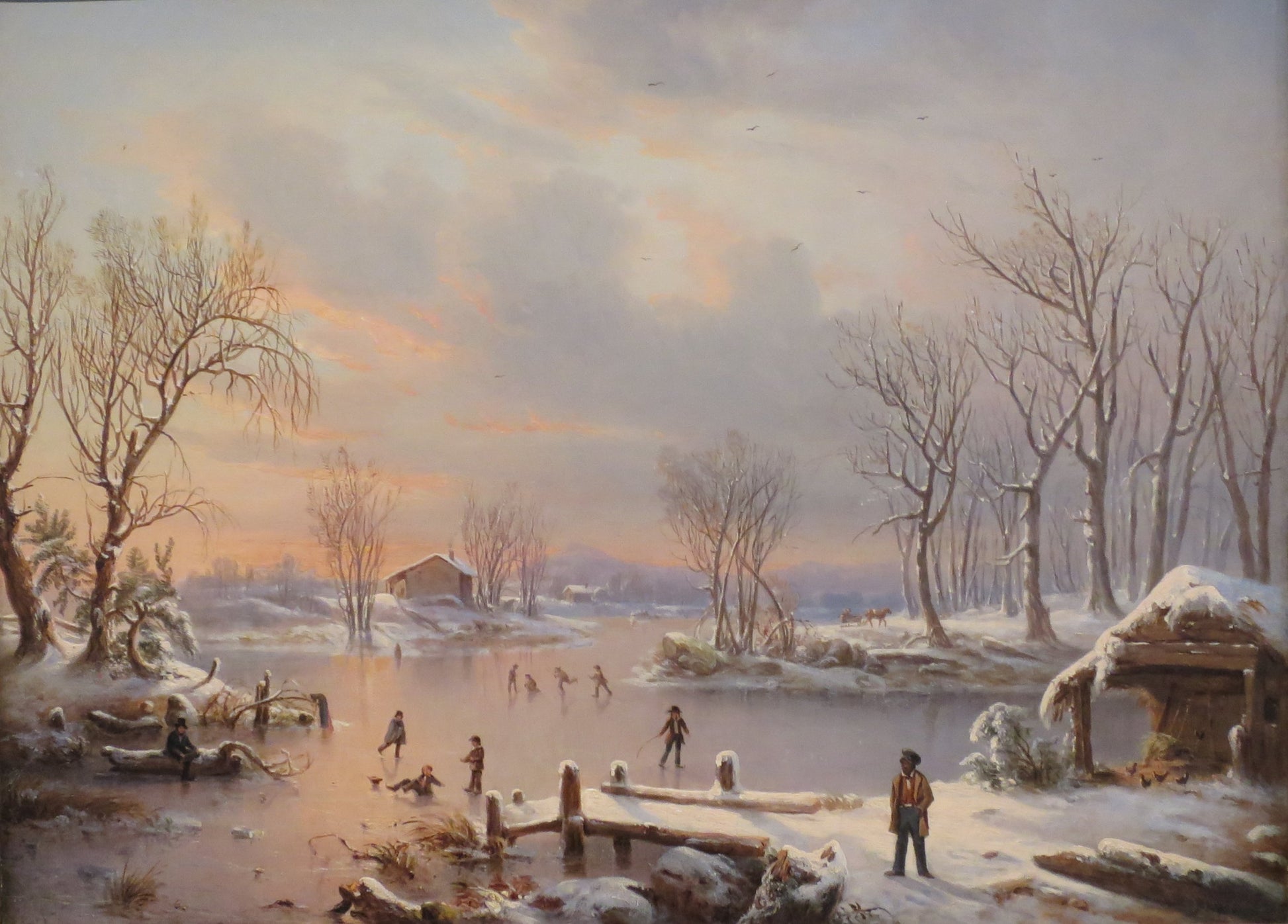 View Near Elizabethtown, N. J., vintage artwork by Regis François Gignoux, A3 (16x12") Poster Print