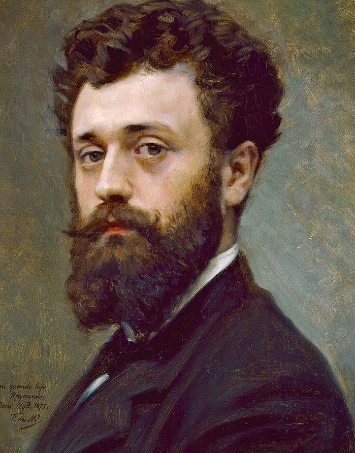 Raimundo de Madrazo y Garreta, vintage artwork by Federico de Madrazo y Kuntz, A3 (16x12") Poster Print