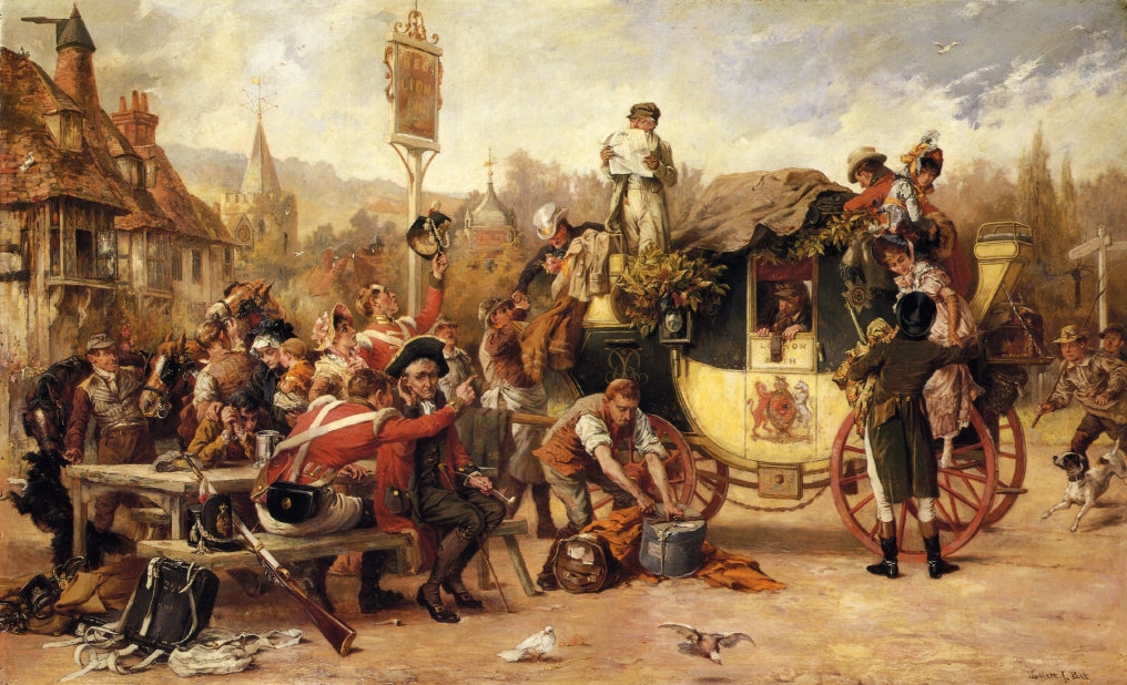 News of a Victory, vintage artwork by Laslett John Pott, 12x8" (A4) Poster