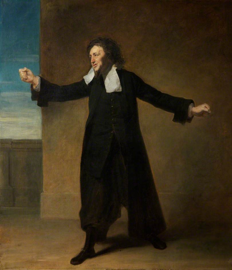 Charles Macklin as Shylock in Shakespeare's 'The Merchant of Venice', Covent Garden, vintage artwork by Johann Zoffany, 12x8" (A4) Poster