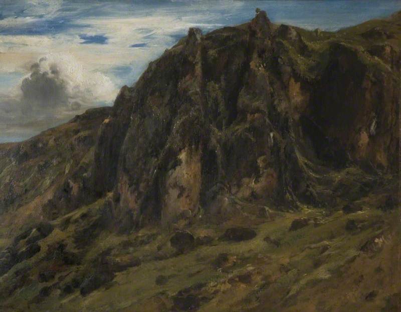 Landscape in the Auvergne, vintage artwork by Theodore Rousseau, A3 (16x12") Poster Print