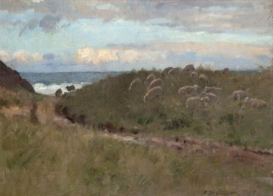Gullen Links, Evening, vintage artwork by Patrick William Adam, 12x8" (A4) Poster