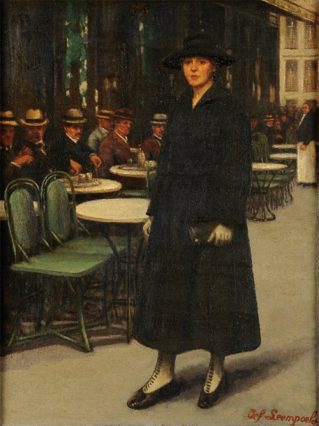 Midinette, vintage artwork by Joseph Leempoels, 12x8" (A4) Poster