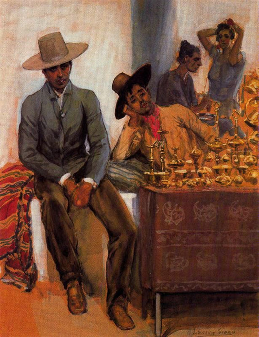 El velonero, vintage artwork by Adolfo Lozano Sidro, 12x8" (A4) Poster