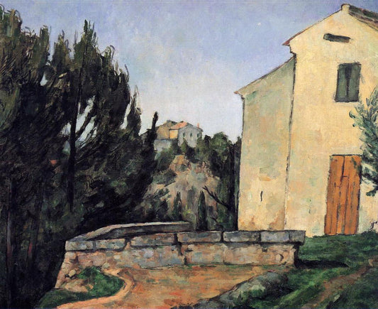The Abandoned House, vintage artwork by Paul Cezanne, 12x8" (A4) Poster